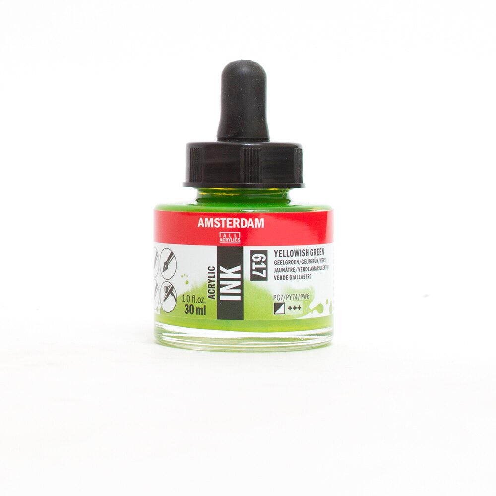Amsterdam, Ink, Acrylic, Art & School, Acrylic, 30ml, 266260, Yellowish Green